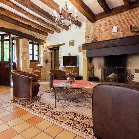 Spacious With Private Heated Pool In A Rustic Garden Nantheuil